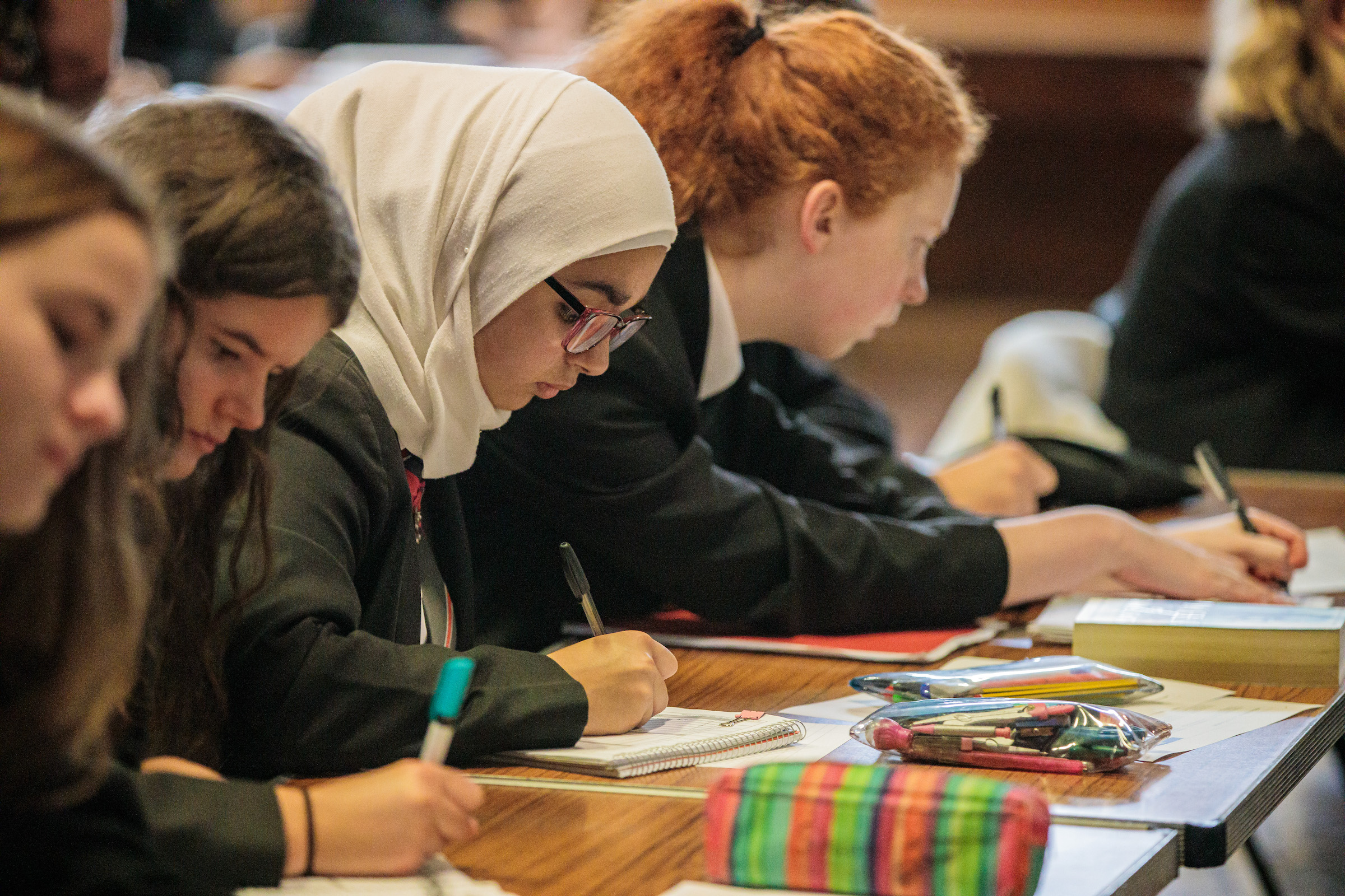 secondary school aged pupils of different ethnicities